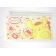 Photo1: Sanrio Pompompurin slide fastener vinyl pouch Bag for makeup stationary etc... New (1)