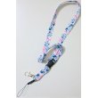 Photo1: Disney Minnie Mouse ID Card Holder Neck Strap lanyard White Pink polka dot New (1)