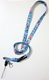 Photo: Disney Mickey Mouse ID Card Holder Neck Strap lanyard Blue New