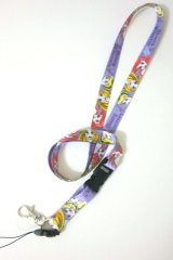 Photo: Disney Princess Cinderella Rapunzel Ariel ID Card Holder Neck Strap lanyard purple New