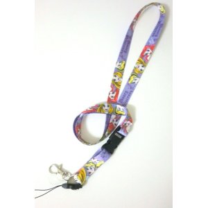 Photo: Disney Princess Cinderella Rapunzel Ariel ID Card Holder Neck Strap lanyard purple New