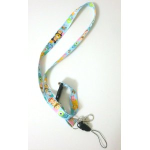 Photo: Disney Tsum Tsum Mickey Minnie Mouse Stitch...ID Card Holder Neck Strap lanyard blue