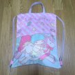 Photo2: Sanrio Little Twin Stars Kiki & Lala backsack bag Brand New (2)