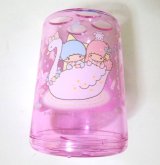 Photo: Sanrio Little Twin Stars Kiki & Lala Tooth Brush Stand purple swan New