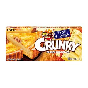 Photo: Lotte Crunky flour puff contained baked cheese tart crunch sweets chocolate New