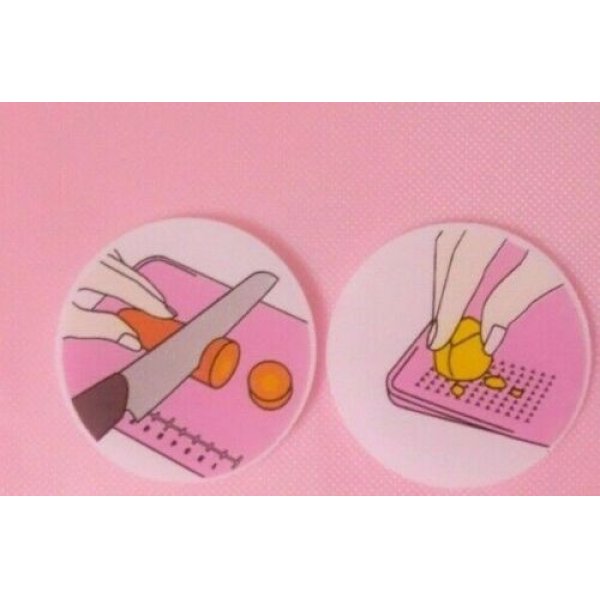 Photo3: Sanrio Hello Kitty Cutting Board with Grater pink Brand New (3)