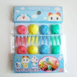 Photo: Doraemon Dorami lovely Food Fork Picks Bento Lunch Party