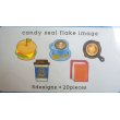 Photo2: Cafe coffee pancake bagel flake vinyl stickers for scrap booking photo schedule book etc...100 pcs New (2)