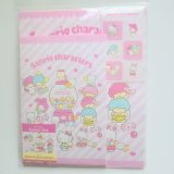 Photo: Sanrio Hello Kitty Kiki Lala My Melody etc... Writing paper set letter pink Brand New