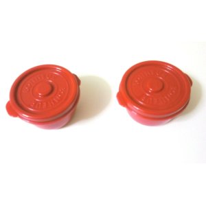 Photo: Bento Lunch Box Accessory Mayonnaise Sauce Fruits Mini Cup Red 2pcs set 48ml M