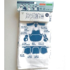 Photo: Tenugui Cotton Cloth Kendoh techniques stances gears white Japanese 100% Cotton Brand-New