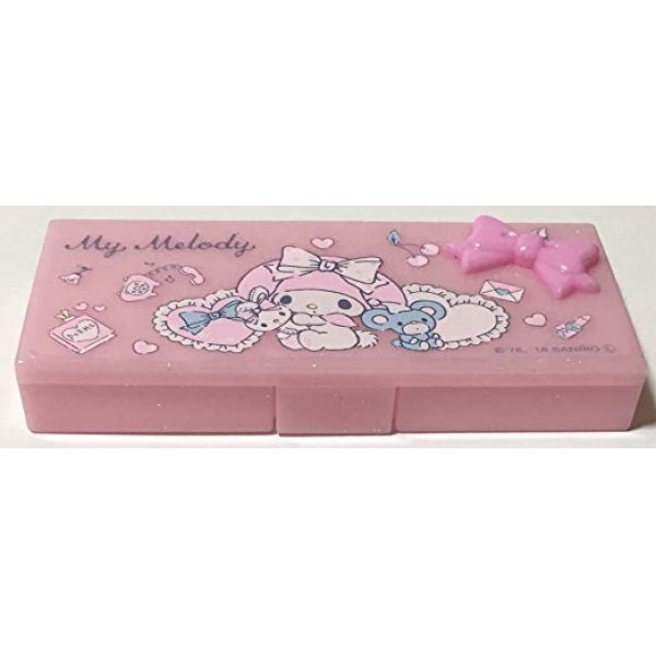 Photo1: Sanrio My Melody False Eyelash Pill Accessories Case pink Brand New (1)