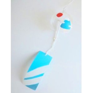 Photo: Furin Glass Wind Chime Mt.Fuji Japan handmade Brand New