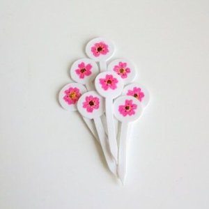 Photo: Bento Lunch Box Accessory Food Picks Flower Sakura 8 pcs party gift Brand-New