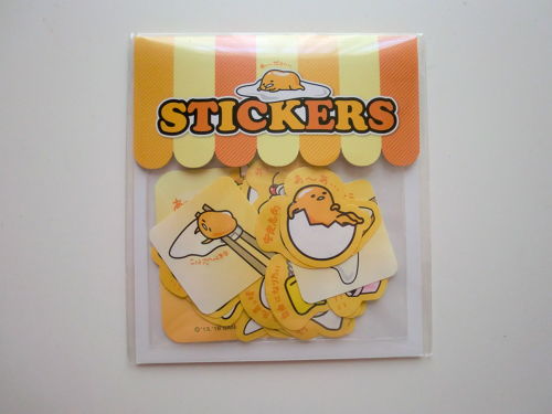 Photo1: Sanrio Gudetama Sticker Flakes Prize 32 pcs Brand New (1)