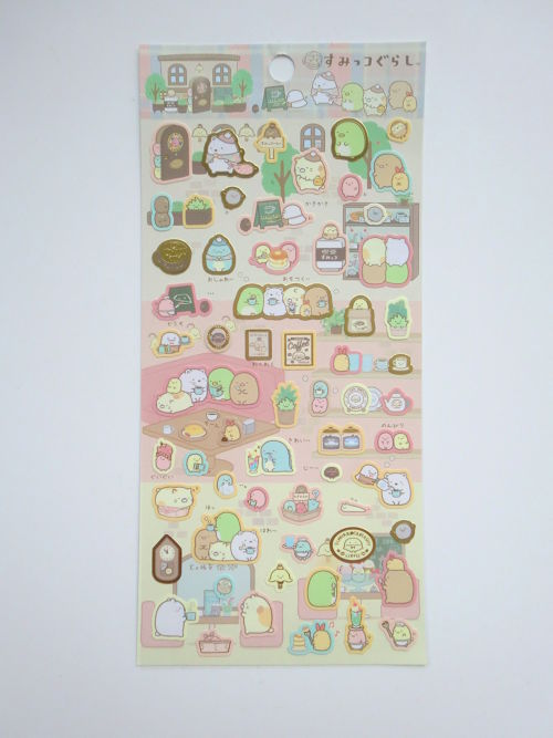 Photo1: San-X Sumikko Gurashi Stickers Cafe Brand New (1)