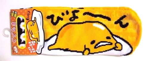 Photo1: Sanrio Gudetama Ankle Low Cut Socks White Yellow Brand New (1)