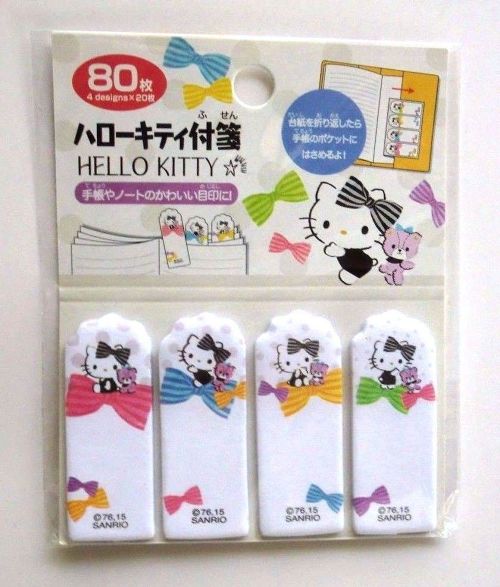 Photo1: Sanrio Hello Kitty Memo Tags Slips Labels Ribbon Brand New (1)