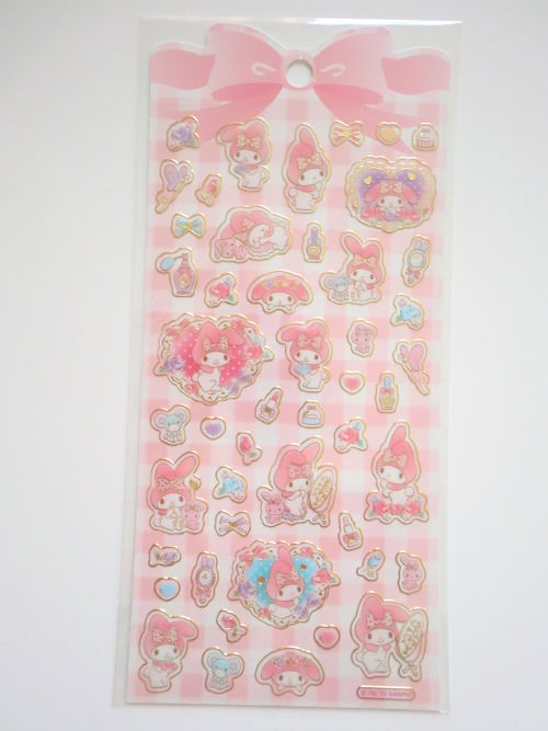 Photo1: Sanrio My Melody Vinyl stickers Pink Beauty Brand New (1)