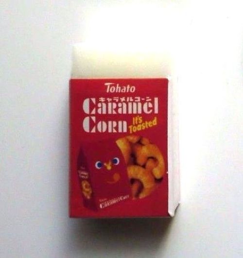 Photo1: Eraser Toy Tohato Caramel Corn Eraser Brand New (1)