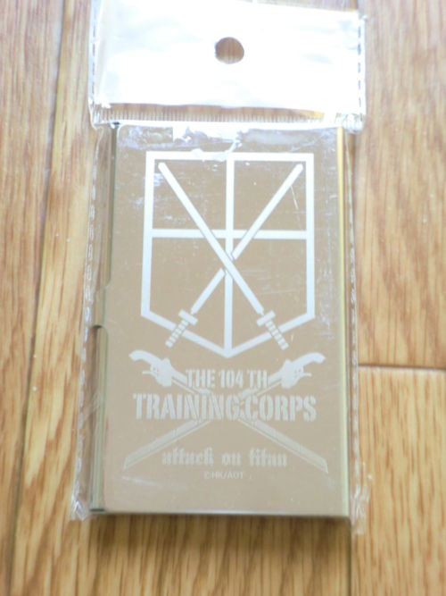 Photo1: Shingeki no Kyojin Attack on Titan Stainless Card Case Brand New (1)