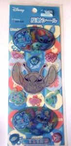 Photo1: Disney Stitch Reflection Sticker Brand-New Blue (1)