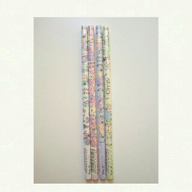 Photo1: San-X Sentimental Circus HB Pencil 4pcs Set Brand New (1)