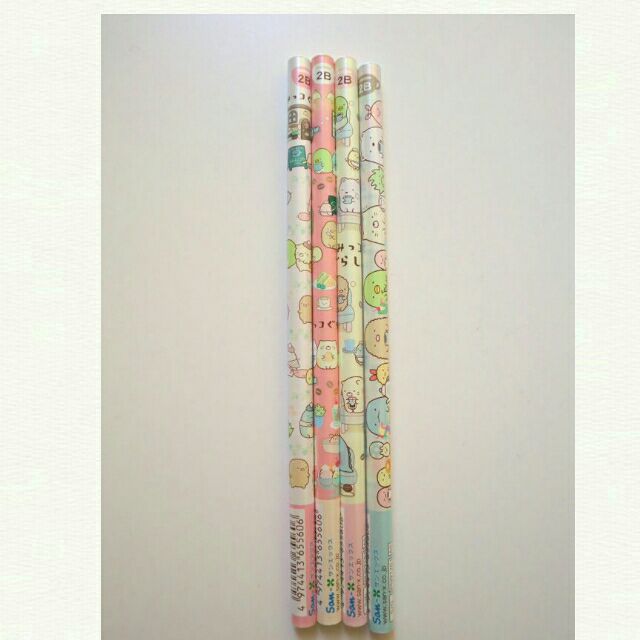 Photo1: San-X Sumikko Gurashi Pencil 2B 4pcs Set Cafe Brand New (1)