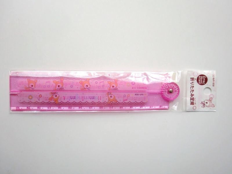 Photo1: Sanrio Hummingmint Folding Ruler 30 cm Brand New (1)