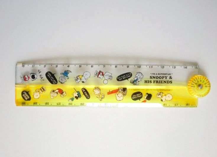 Photo1: Peanuts Snoopy friends Folding Ruler 30 cm Brand New (1)