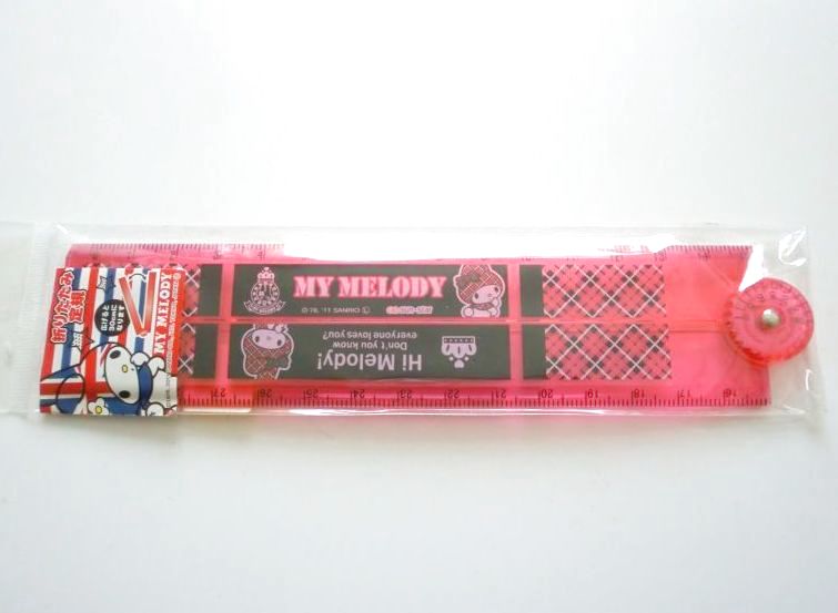 Photo1: Sanrio My Melody Folding Ruler 30 cm Brand New (1)