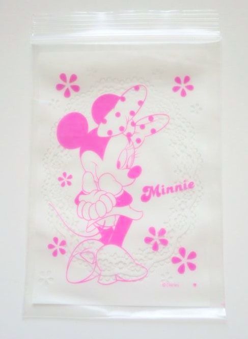 Disney Minnie Mouse Ziplock Bags 20pcs Pink S Brand New - a201209