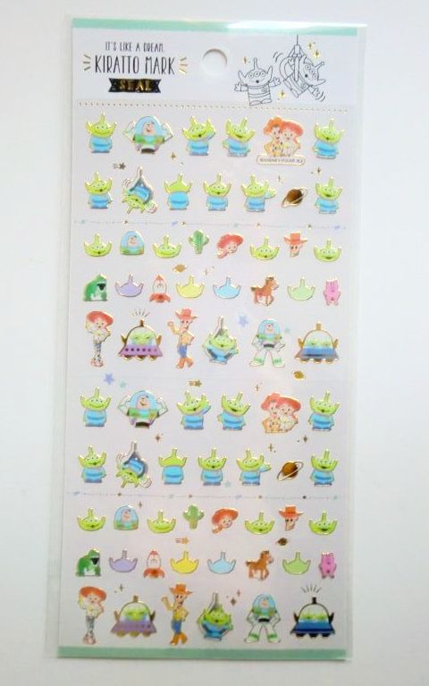 Photo1: Disney Toy Story Vinyl Stickers Woody Jessie Buzz lightyear Little Green Man Brand New  (1)