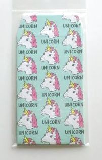 Photo1: Unicorn mini envelopes green pink cute Brand New (1)