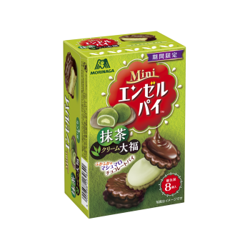 Photo1: Morinaga mini angel pie marshmallow matcha chocolate sweets New (1)