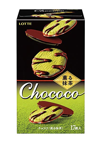 Photo1: Lotte chocolate cookies chococo matcha Japanese Sweets Brand New (1)